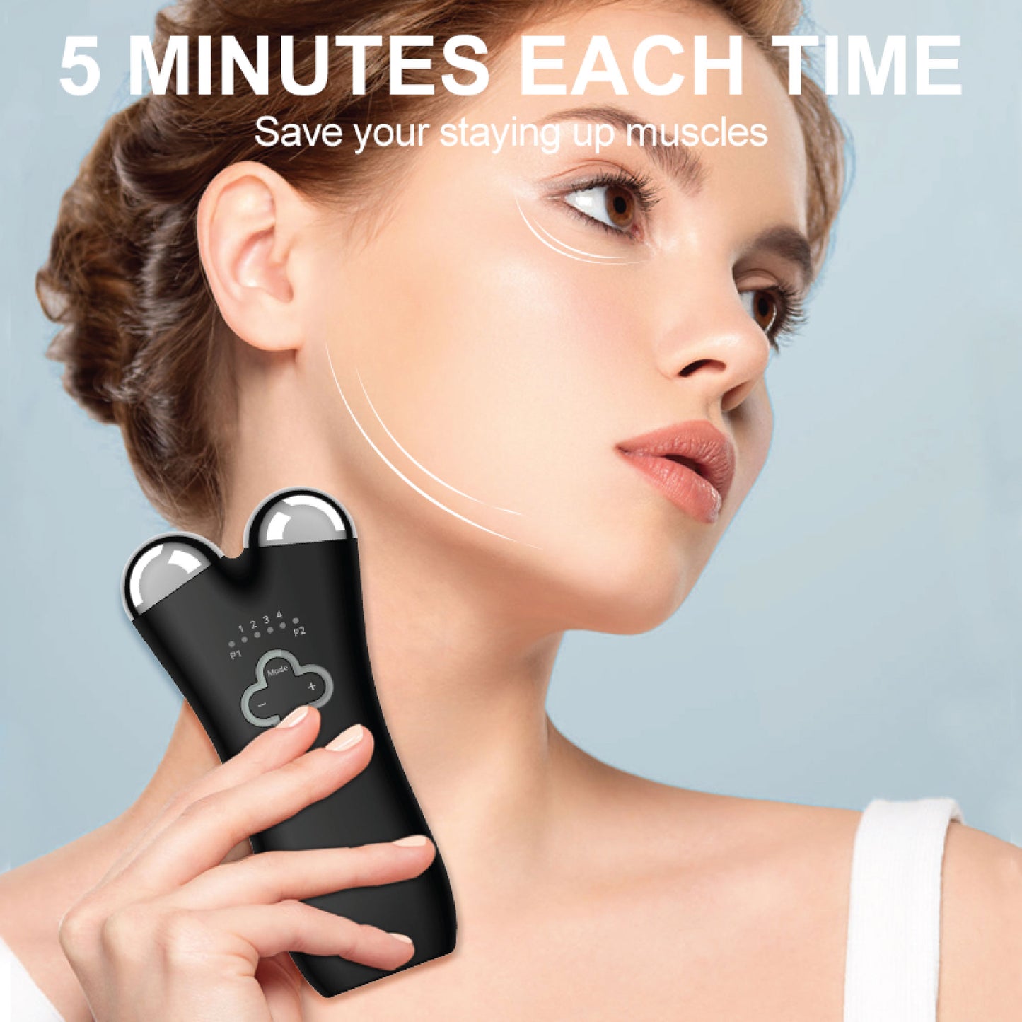 Microcurrent Device — Face & Neck Mini Toning Tool