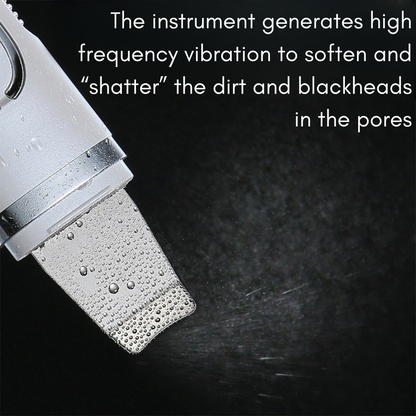 Ultrasonic Cleanser Skin Scrubber Face Spatula, Skin Spatula Pore Cleaner Blackhead Remover Tools for Facial Deep Cleansing, Skin Exfoliating Tool