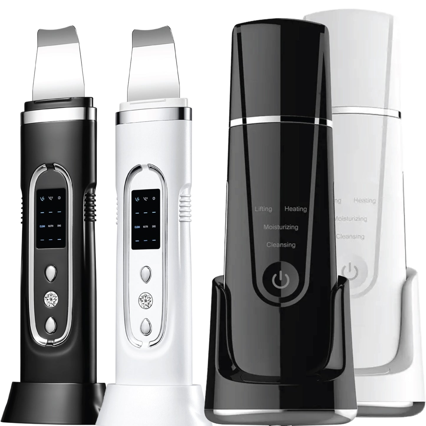 Ultrasonic Cleanser Skin Scrubber Face Spatula, Skin Spatula Pore Cleaner Blackhead Remover Tools for Facial Deep Cleansing, Skin Exfoliating Tool