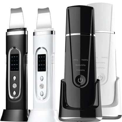 Ultrasonic Cleanser Skin Scrubber Face Spatula, Skin Spatula Pore Cleaner Blackhead Remover Tools for Facial Deep Cleansing, Skin Exfoliating Tool