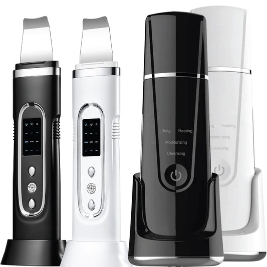 Ultrasonic Cleanser Skin Scrubber Face Spatula, Skin Spatula Pore Cleaner Blackhead Remover Tools for Facial Deep Cleansing, Skin Exfoliating Tool