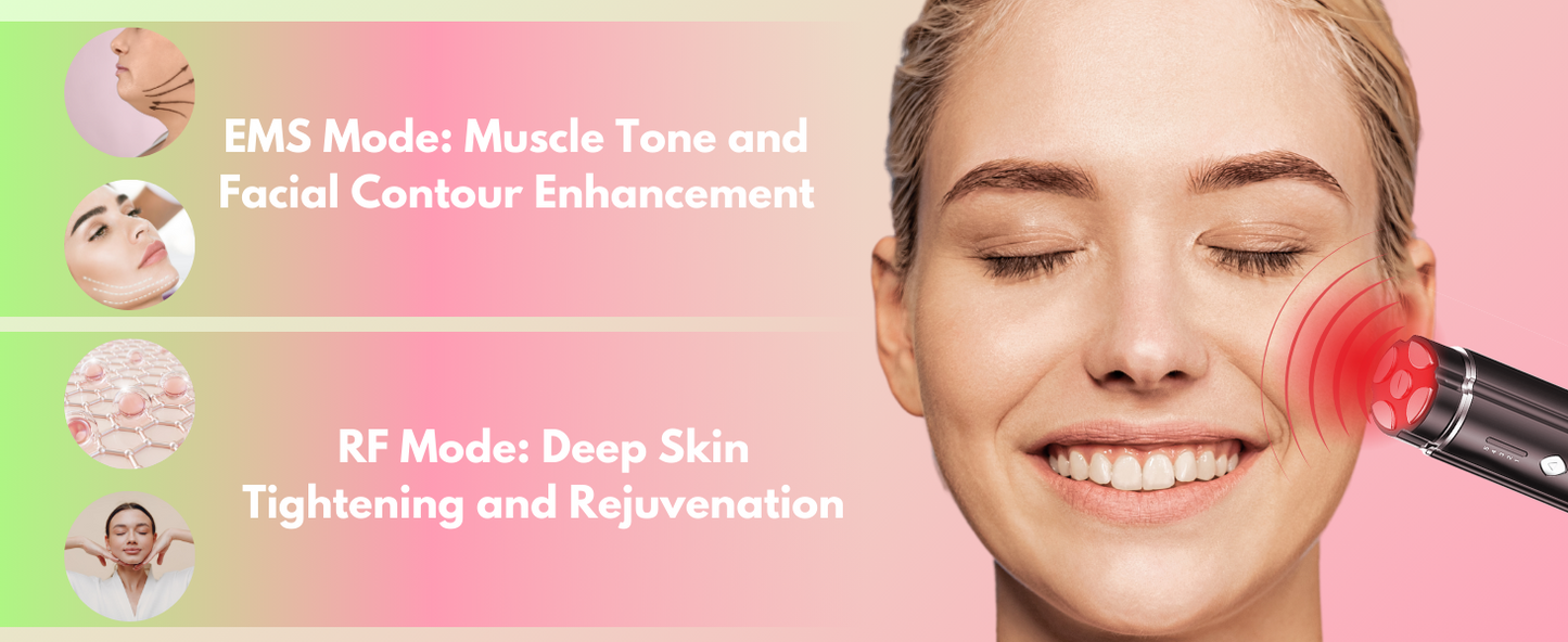 RF Microcurrent Facial Toner — Face & Neck Beauty Device