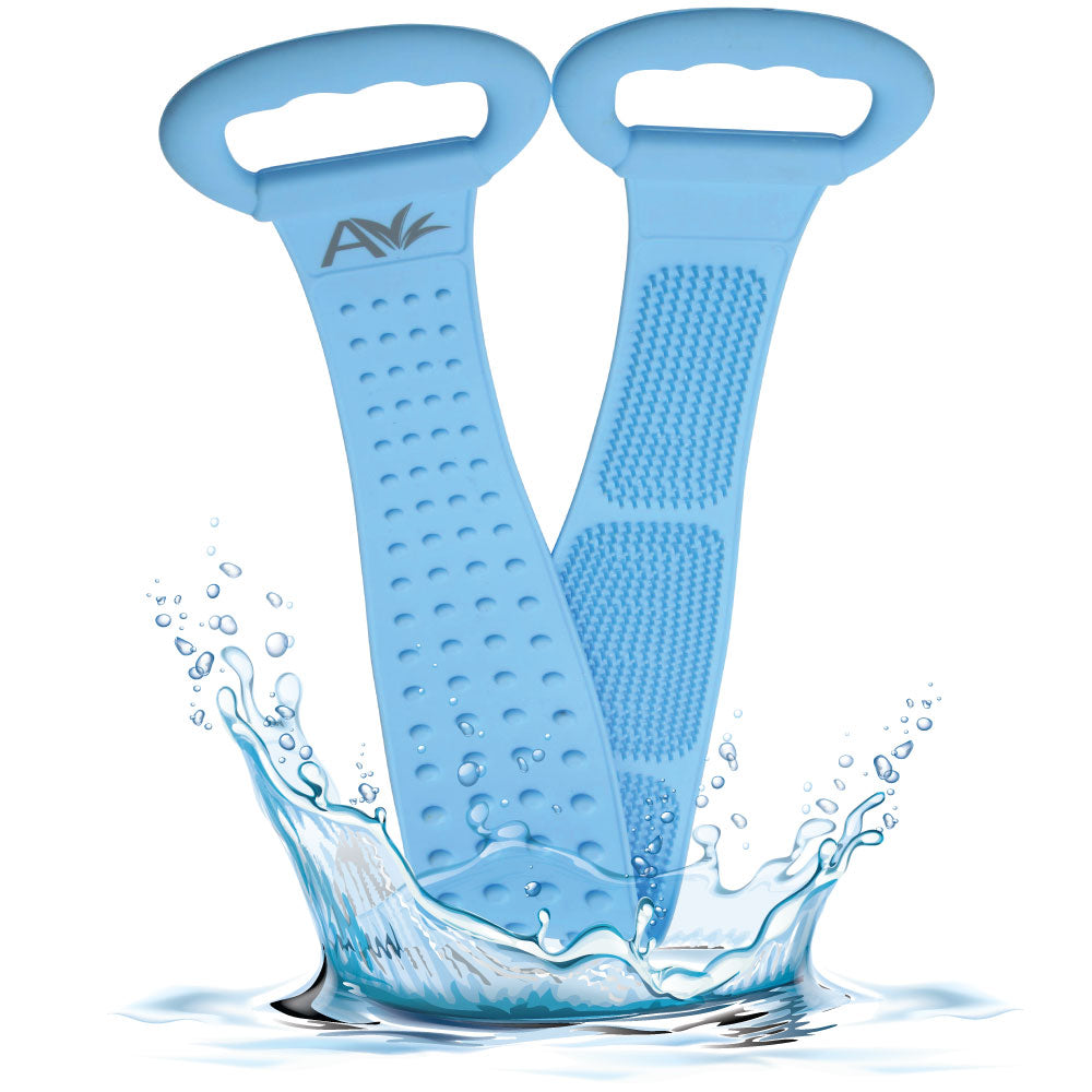 Extended Back Scrubber — 31.5" Dual-Sided Silicone